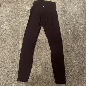 Lululemon black leggings size 2 length 25